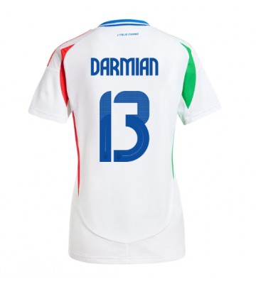 Italien Matteo Darmian #13 Bortatröja Kvinnor EM 2024 Kortärmad